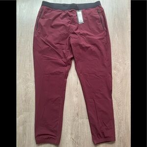 Rhone Versatility Pant Athletic Jogger Maroon Wine Red X-Large XL NWT
